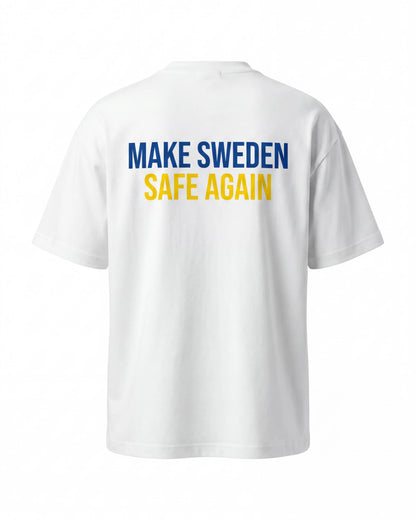 Make Sweden Safe Again Vit T-shirt